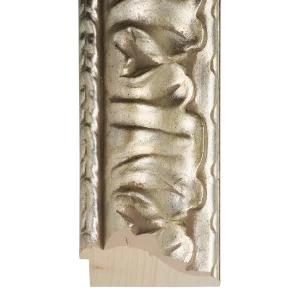 Barock-Bilderrahmen Muro 59,4x84,1 cm (A1) | Silber | Kunstglas (2 mm)