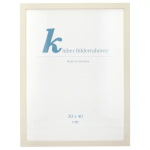 Holz-Bilderrahmen Prisma 40x40 | Beige | Normalglas (2 mm)