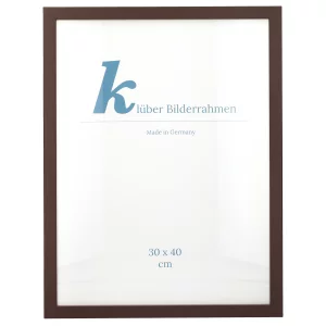 Holz-Bilderrahmen Prisma 40x40 | Braun | Normalglas (2 mm)