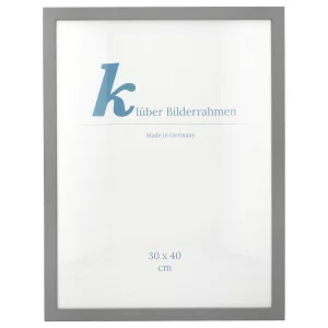 Holz-Bilderrahmen Prisma 40x40 | Hellgrau | Normalglas (2 mm)