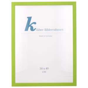Holz-Bilderrahmen Prisma 40x40 | Hellgrün | Normalglas (2 mm)