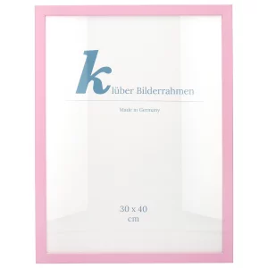 Holz-Bilderrahmen Prisma 40x40 | Hellrosa | Normalglas (2 mm)