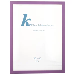 Holz-Bilderrahmen Prisma 40x40 | Lila | Normalglas (2 mm)