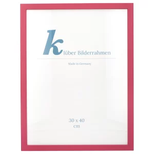 Holz-Bilderrahmen Prisma 40x40 | Magenta | Normalglas (2 mm)