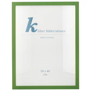 Holz-Bilderrahmen Prisma 40x40 | Mittelgrün | Normalglas (2 mm)