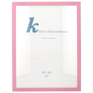 Holz-Bilderrahmen Prisma 40x40 | Rosa | Normalglas (2 mm)