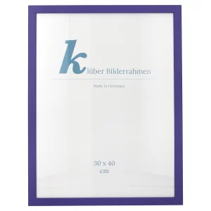 Holz-Bilderrahmen Prisma 40x40 | Ultramarin | Normalglas (2 mm)