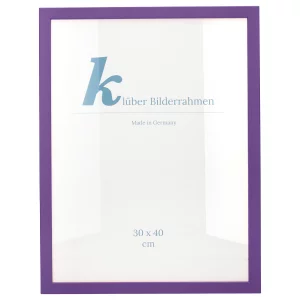 Holz-Bilderrahmen Prisma 40x40 | Violett | Normalglas (2 mm)