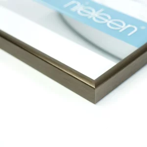 Alurahmen Classic 59,4x84,1 cm (A1) | Strukturiert Walnuss | Normalglas (2 mm)