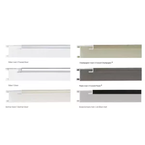 Aluminiumleiste Profil 34 21x29,7 cm (A4) | Silber matt | Normalglas (2 mm)