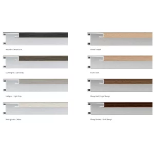 Aluminiumleiste Profil 34 Natura nach Maß Ahorn | Normalglas (2 mm)