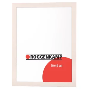 Holz-Bilderrahmen aus Buche / Ahorn nach Maß Ahorn weiß lasiert | Normalglas (3 mm)