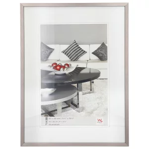 Alu-Bilderrahmen Chair 50x70 cm | stahl | Normalglas (2 mm)