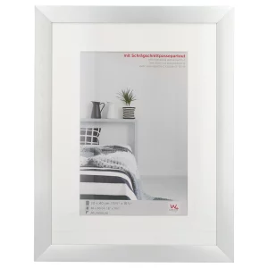 Alu-Bilderrahmen Aluline 50x70 cm (40x60 cm) | silber | Normalglas (2 mm)