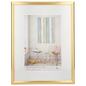 Kunststoff-Bilderrahmen Trendstyle 24x30 cm | gold | Normalglas (2 mm)