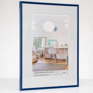 Kunststoff-Bilderrahmen New Lifestyle 13x18 cm | Blau | Normalglas (2 mm)