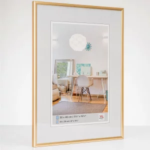 Kunststoff-Bilderrahmen New Lifestyle 13x18 cm | Gold | Normalglas (2 mm)