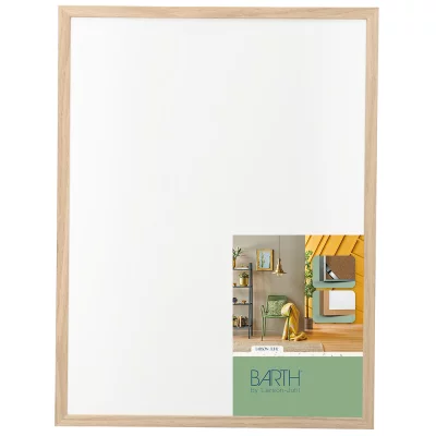 Aluminum kader serie 1125 60x70 cm | eink, echt fineer, natuur | normaal glas (2 mm)