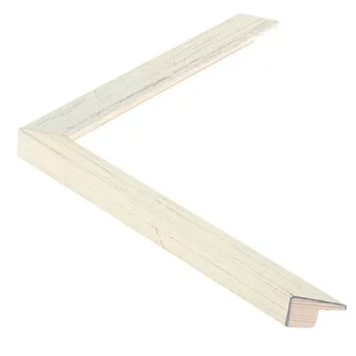 Houten fotolijst Sento I 60x80 cm | Deens witgoud, mat | normaal glas (2 mm)