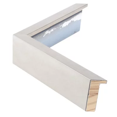 Holzrahmen GRAMERCY 1,6 13x18 cm | Brushed silver | Normalglas (2 mm)