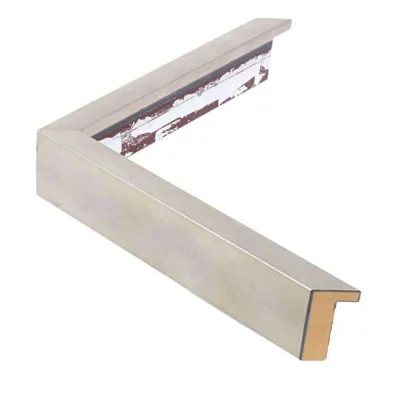 Holzrahmen GRAMERCY 1,4 13x18 cm | Brushed silver | Normalglas (2 mm)