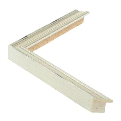 Houten kader ACADEMIE 1,8 op maat Silver | normaal glas (2 mm)