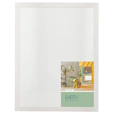 Houten fotolijst BARTH serie 210 30x40 cm | Esche weiß gefärbt | normaal glas (2 mm)