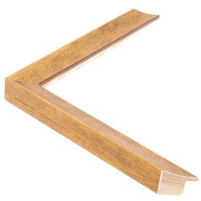 Holzrahmen MANTILLA Petitie - 1,9 - Sonderzuschnitt Gold | Normalglas (2 mm)