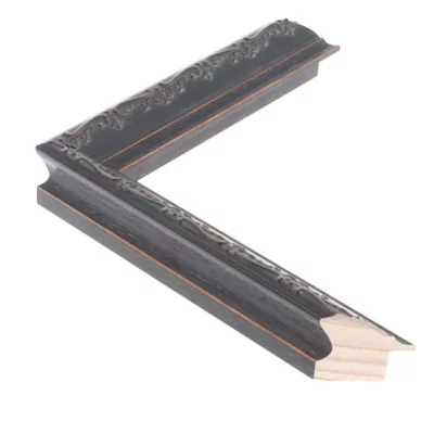 Barok kader MAREIS ornament 2,5 13x18 cm | French Ebony met ornament | normaal glas (2 mm)