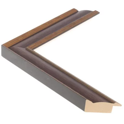 Holz-Bilderrahmen Fenice 3,0 - Sonderzuschnitt Burgunderrot | Normalglas (2 mm)