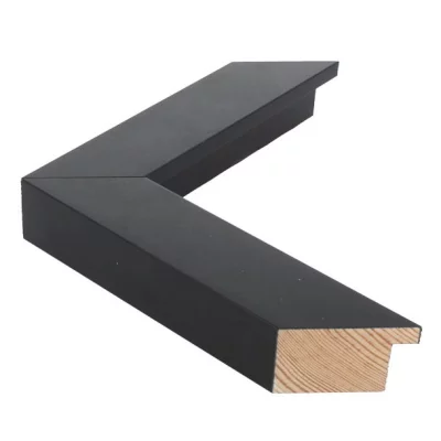 Holzrahmen TRIBECA - 4 70x100 cm | Black - Large cube | Normalglas (2 mm)