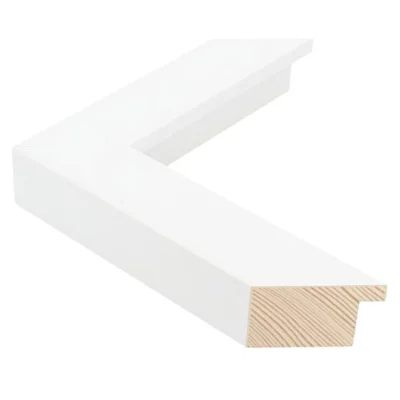 Holzrahmen TRIBECA - 4 70x100 cm | White - Large cube | Normalglas (2 mm)