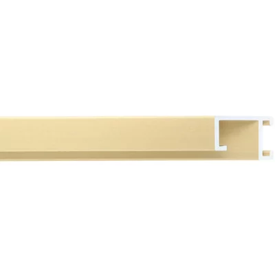 Alu-Bilderrahmen Serie 403 - Zuschnitt Gold matt, gebürstet | Kunstglas (2 mm)