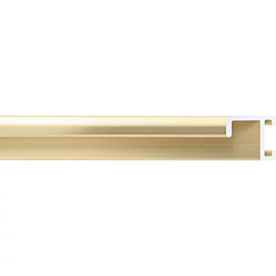 Alu-Bilderrahmen Serie 404 21x29,7 cm (A4) | Gold poliert, gebürstet | Kunstglas (2 mm)