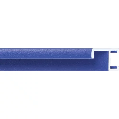 Alu-Bilderrahmen Serie 411 24x30 cm | Blau, pulverbeschichtet | Kunstglas (2 mm)