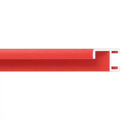 Alu-Bilderrahmen Serie 411 - Zuschnitt Rot, pulverbeschichtet | Kunstglas (2 mm)