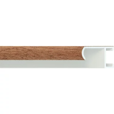 Alu-Bilderrahmen Serie 415 21x29,7 cm (A4) | Mahagoni, furniert | Kunstglas (2 mm)