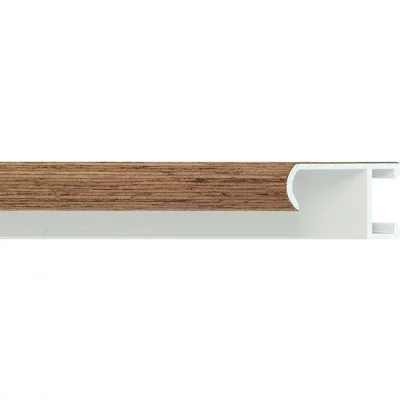 Alu-Bilderrahmen Serie 415 21x29,7 cm (A4) | Wenge, furniert | Kunstglas (2 mm)