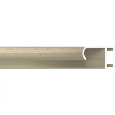 Alu-Bilderrahmen Serie 415 - Zuschnitt Bronze, gebürstet | Kunstglas (2 mm)