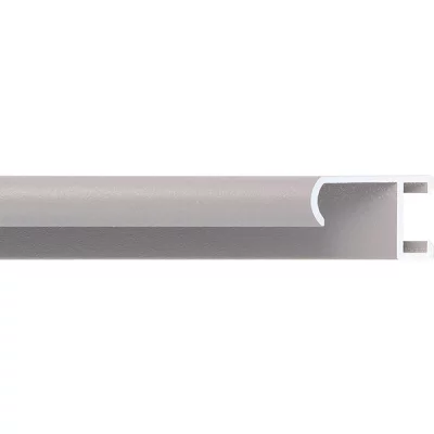 Alu-Bilderrahmen Serie 415 - Zuschnitt Grau, pulverbeschichtet | Kunstglas (2 mm)