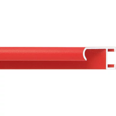 Alu-Bilderrahmen Serie 415 - Zuschnitt Rot, pulverbeschichtet | Kunstglas (2 mm)