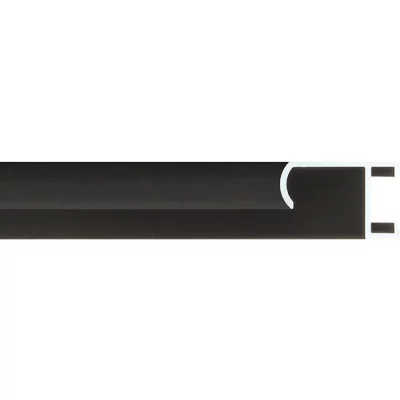 Alu-Bilderrahmen Serie 415 - Zuschnitt Schwarz matt, gebürstet | Kunstglas (2 mm)
