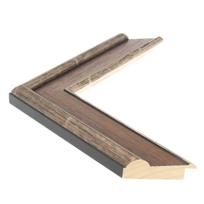 Holzrahmen CANALETTO 4,5 - Sonderzuschnitt Walnut | Normalglas (2 mm)