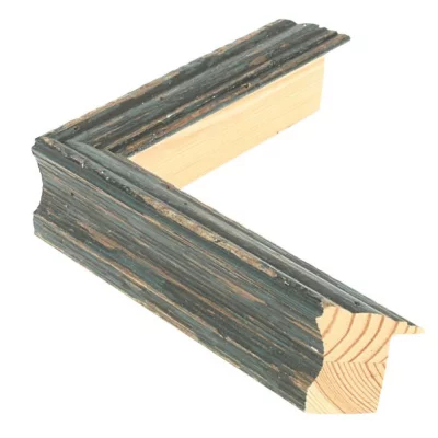 Holzrahmen Brittany 2.8 - Sonderzuschnitt Schwarzgrau | Normalglas (2 mm)
