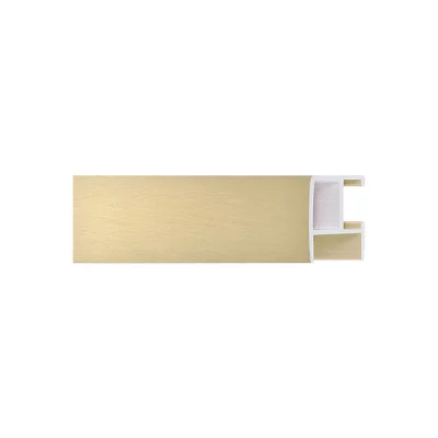 Alu-Bilderrahmen Serie 462 - Zuschnitt Gold matt, kreuzgebürstet | Kunstglas (2 mm)