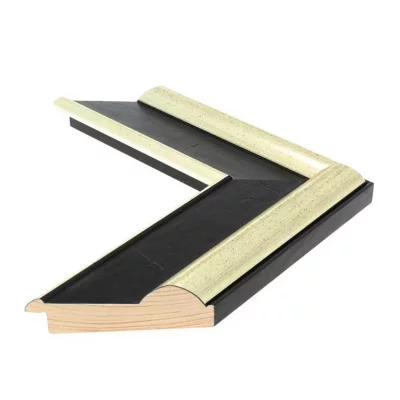 Holzrahmen CANALETTO 7 - Sonderzuschnitt Ebony | Normalglas (2 mm)