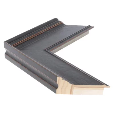 Barockrahmen MAREIS 6,8 - Sonderzuschnitt French Ebony | Normalglas (2 mm)