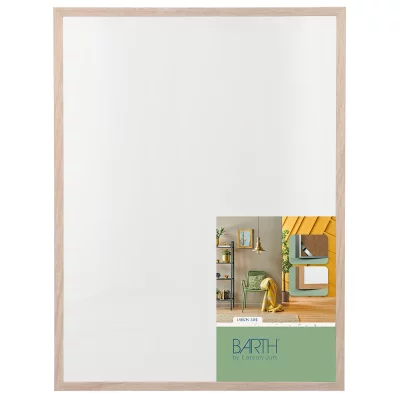 Aluminium fotolijst BARTH serie 916 45x60 cm | eik, echt fineer, wit gebeitst | normaal glas (2 mm)