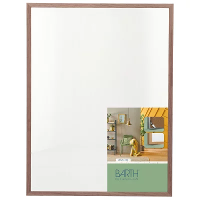 Aluminium fotolijst BARTH serie 916 45x60 cm | notenboom, echt fineer, natuur | normaal glas (2 mm)