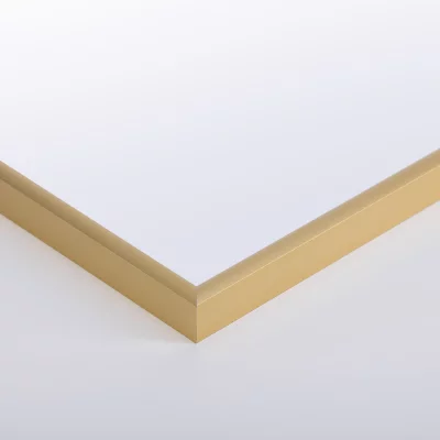 Thumbnail von Aluminium-Bilderrahmen Merkur inkl. Passepartout (Creme) Gold-Creme Bild 3